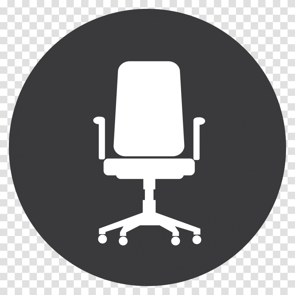 Office Chair Icon White Download Black Number 1 Icon, Furniture, Steamer, Stencil Transparent Png