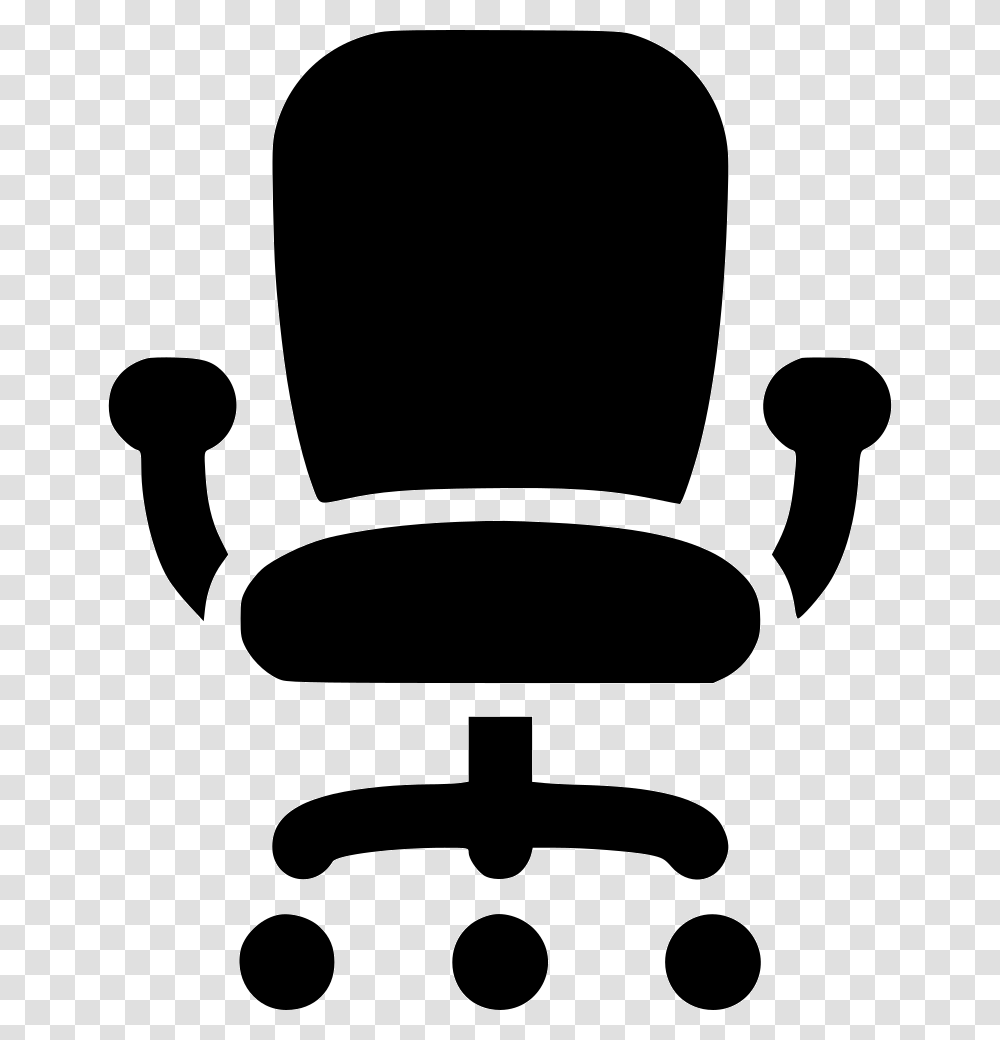 Office Chair Office Chair Clipart Black And White, Stencil, Silhouette, Cushion Transparent Png