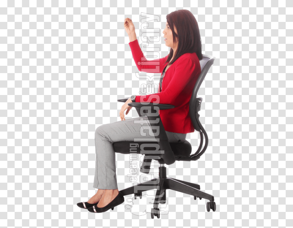 Office Chair, Person, Sitting, Furniture Transparent Png