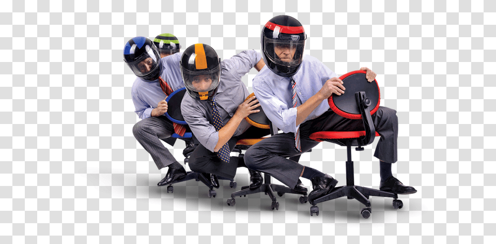 Office Chairs Competition, Helmet, Crash Helmet, Person Transparent Png