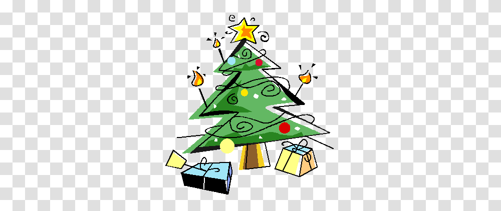 Office Christmas Clipart, Tree, Plant, Star Symbol, Ornament Transparent Png