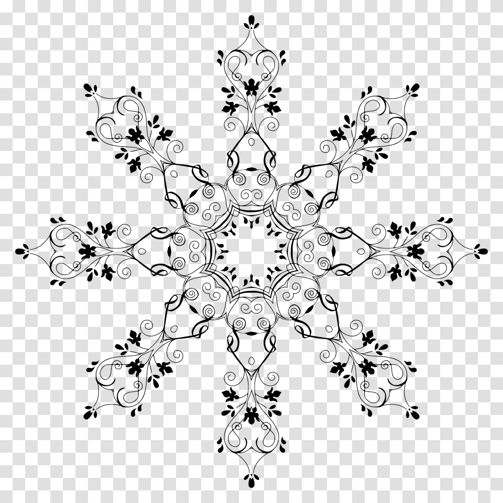 Office Clipart Big Snowflake, Gray, World Of Warcraft Transparent Png