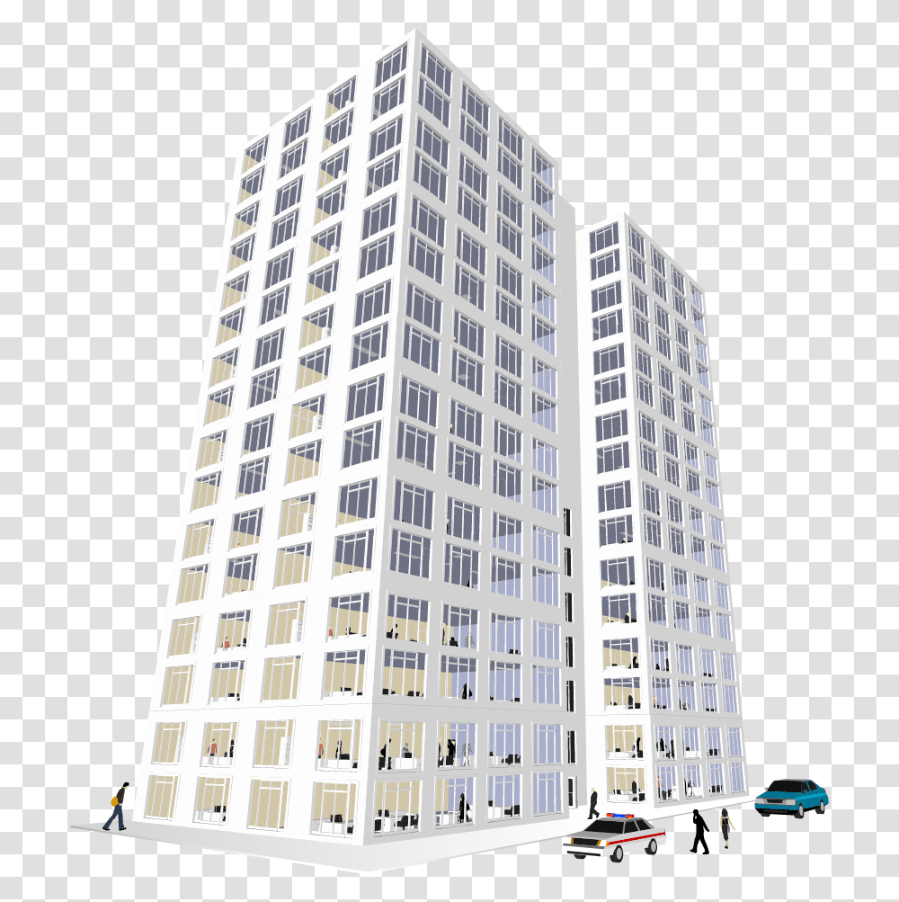 Office Clipart Office Block Vector Building Construction, Condo, Housing, Office Building, High Rise Transparent Png
