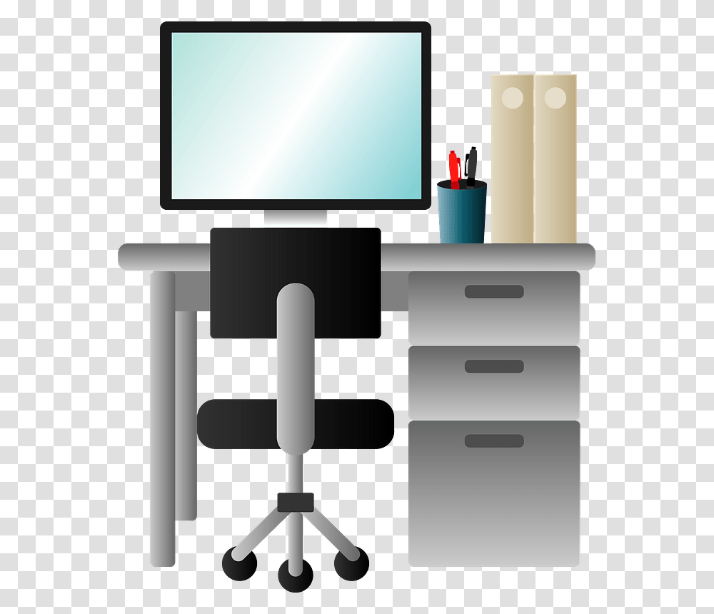 Office Desk Chair Clipart, Furniture, LCD Screen, Monitor, Electronics Transparent Png