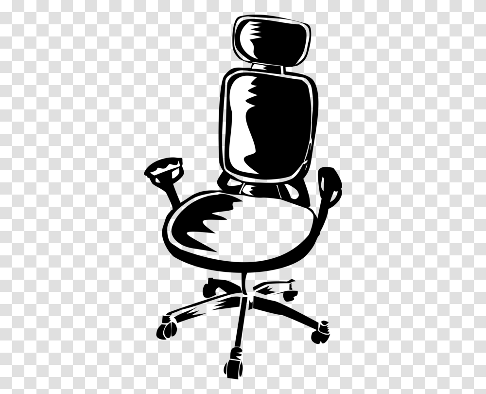 Office Desk Chairs Furniture, Silhouette, Person, Human, Stencil Transparent Png