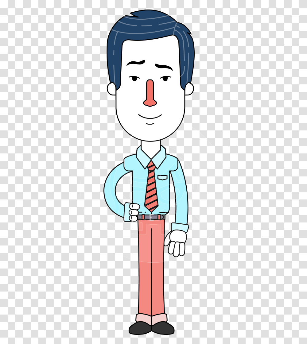 Office Employee Clipart Cartoon, Label, Tie, Accessories Transparent Png