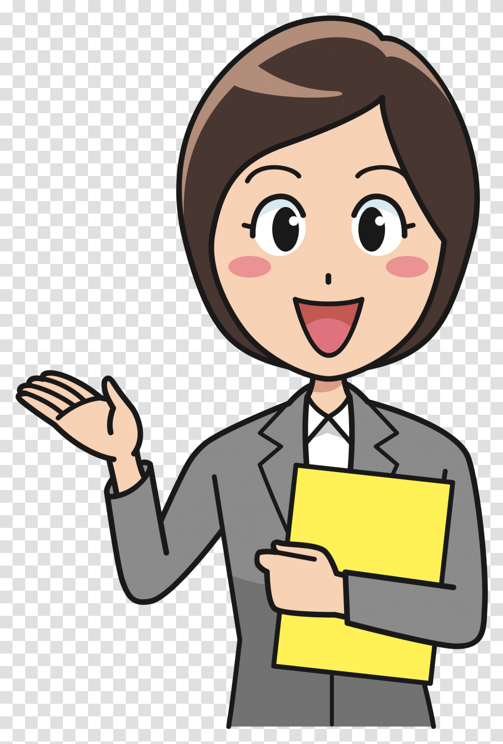 Office Employee Clipart Office Worker Clipart, Face, Performer, Mouth Transparent Png