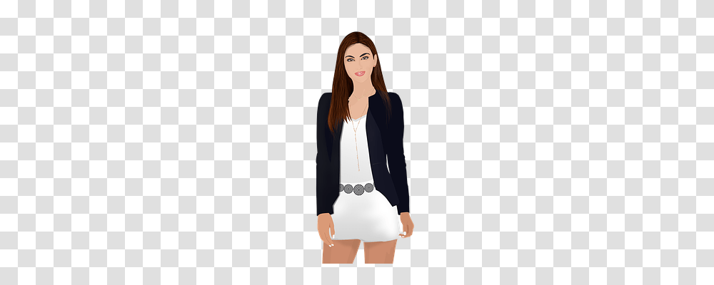 Office Girl Person, Sleeve, Long Sleeve Transparent Png