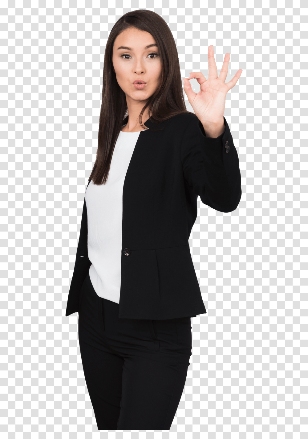 Office Girl, Sleeve, Long Sleeve, Suit Transparent Png