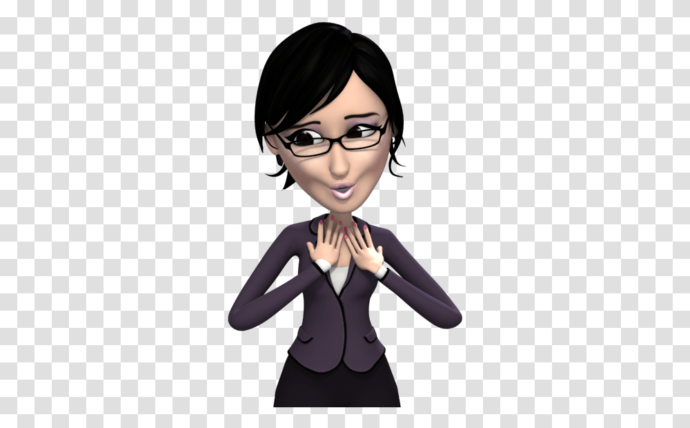 Office Girl Says Sorry Girl Office Black, Person, Human, Face, Long Sleeve Transparent Png