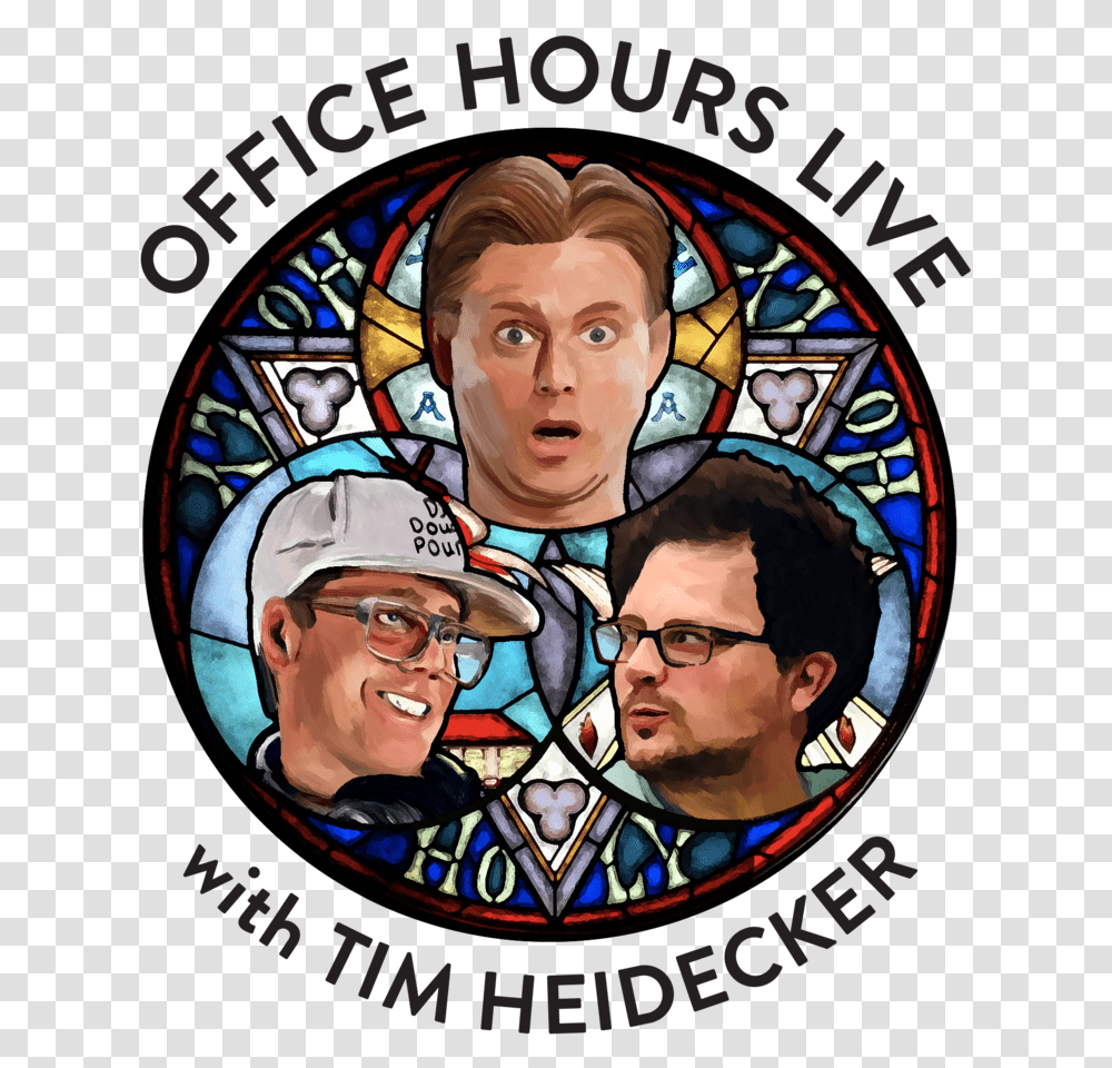 Office Hours Live With Tim Heidecker Office Hours Podcast, Art, Person, Human, Stained Glass Transparent Png