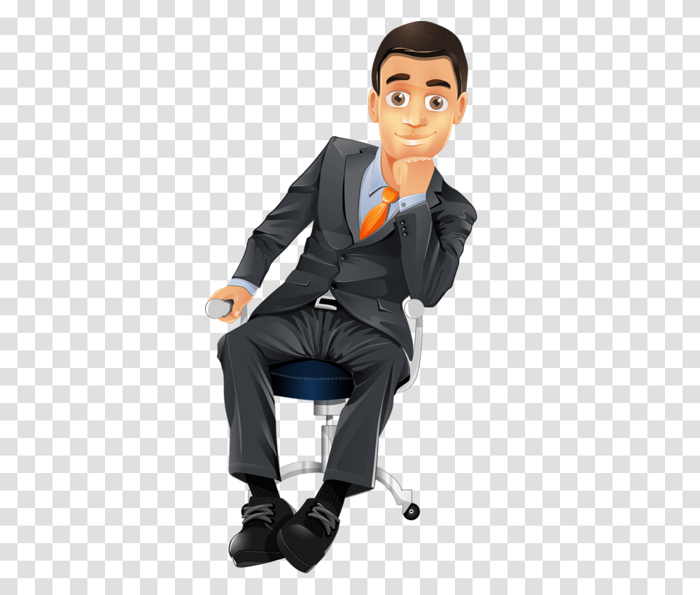 Office Man Clipart Businessman Vector, Apparel, Suit, Overcoat Transparent Png