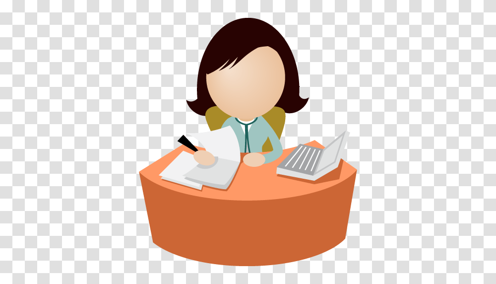 Office Management Clipart Person, Sitting, Birthday Cake, Dessert, Food Transparent Png
