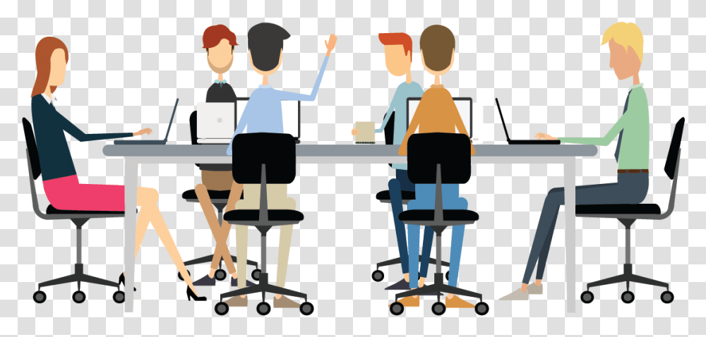Office Meeting Clipart Free Download B 261428 Reunion De Trabajo, Audience, Crowd, Person, Human Transparent Png