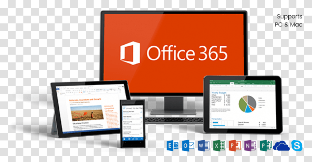 Office Office 365 Devices, Computer, Electronics, Tablet Computer, Screen Transparent Png