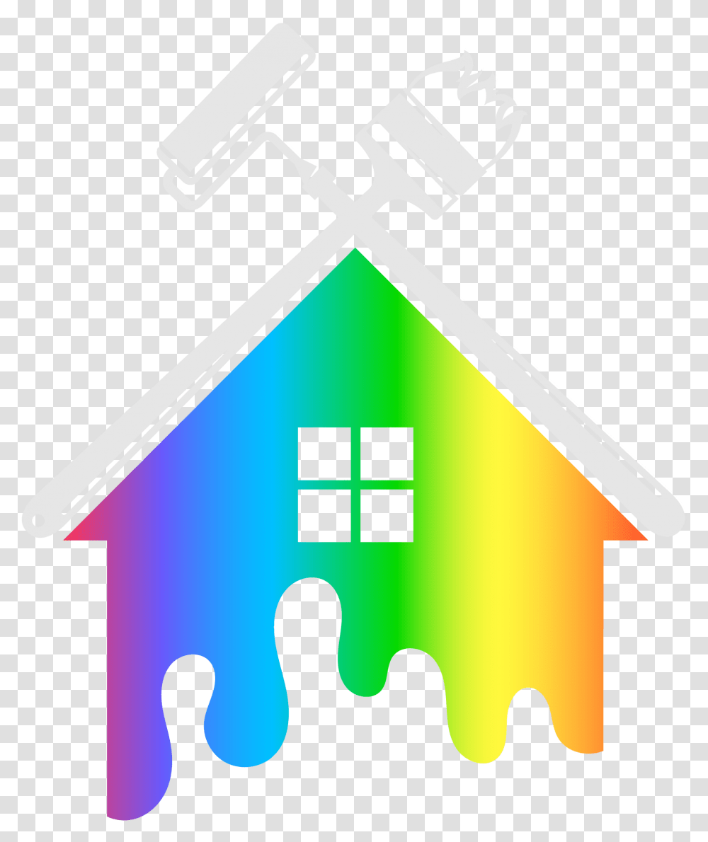 Office Painters House And Car Logo, Triangle, Axe, Tool, Hammer Transparent Png