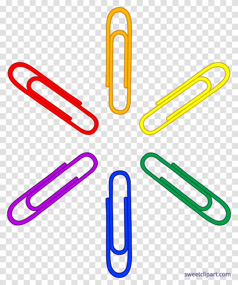 Office Paper Clip Pattern Clip Art, Light, Neon Transparent Png