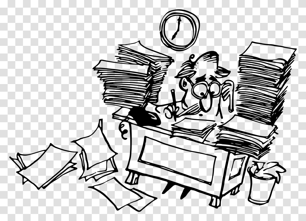 Office Paperwork Clip Art, Doodle, Drawing, Painting Transparent Png