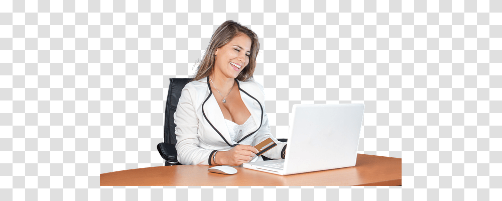 Office People Person, Sitting, Laptop, Pc Transparent Png