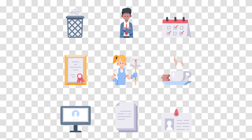 Office Space Office Space Icons, Person, Label, Coffee Cup Transparent Png