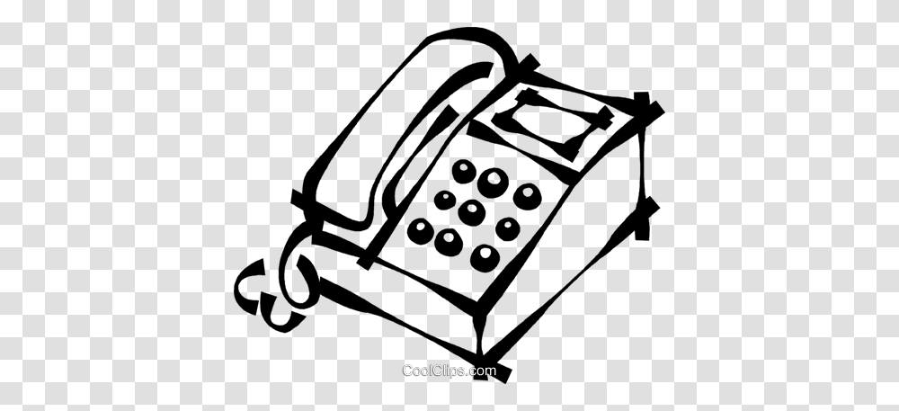 Office Telephone Royalty Free Vector Clip Art Illustration, Electronics, Dial Telephone Transparent Png