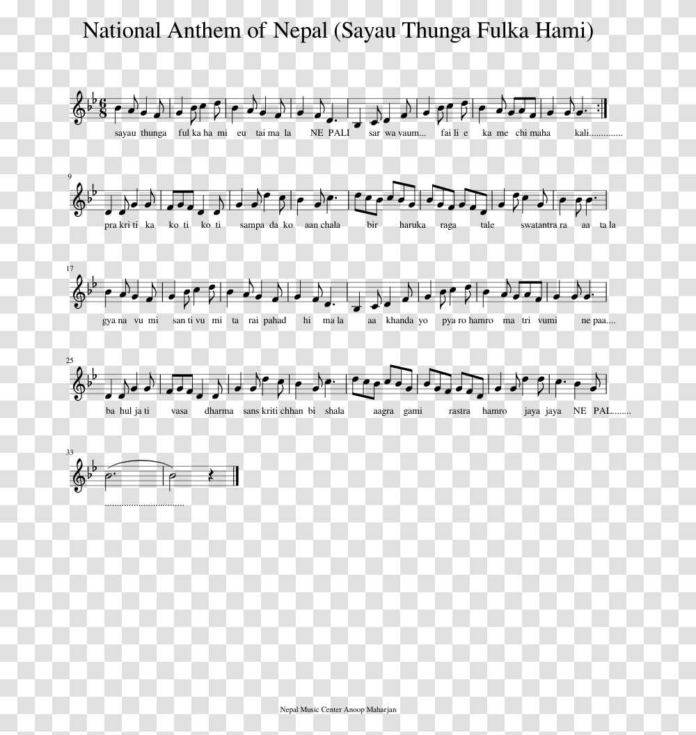 Office Theme Clarinet Sheet Music, Gray, World Of Warcraft Transparent Png