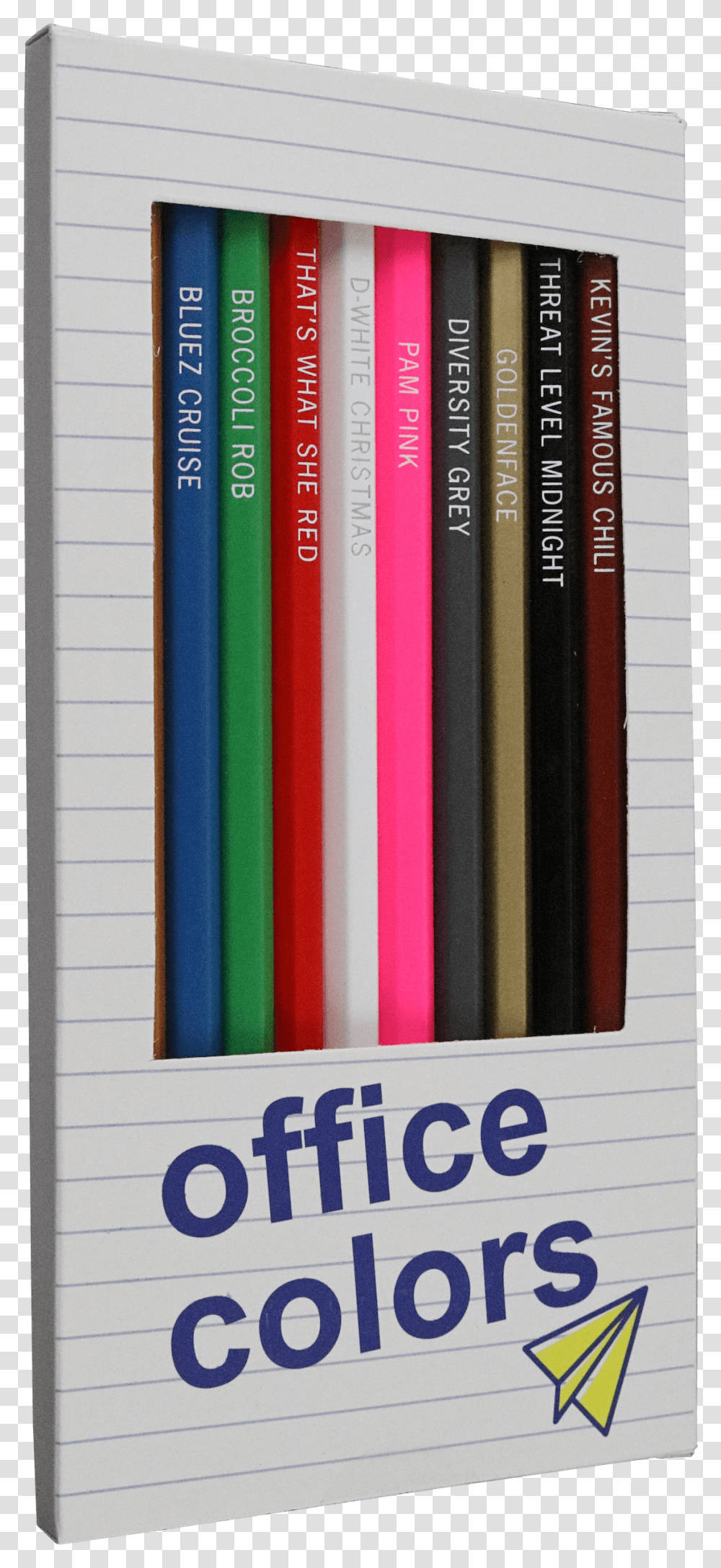 Office Themed Colored Pencils Transparent Png