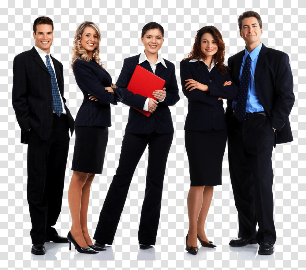 Office Wear Men And Women, Person, Suit, Overcoat Transparent Png