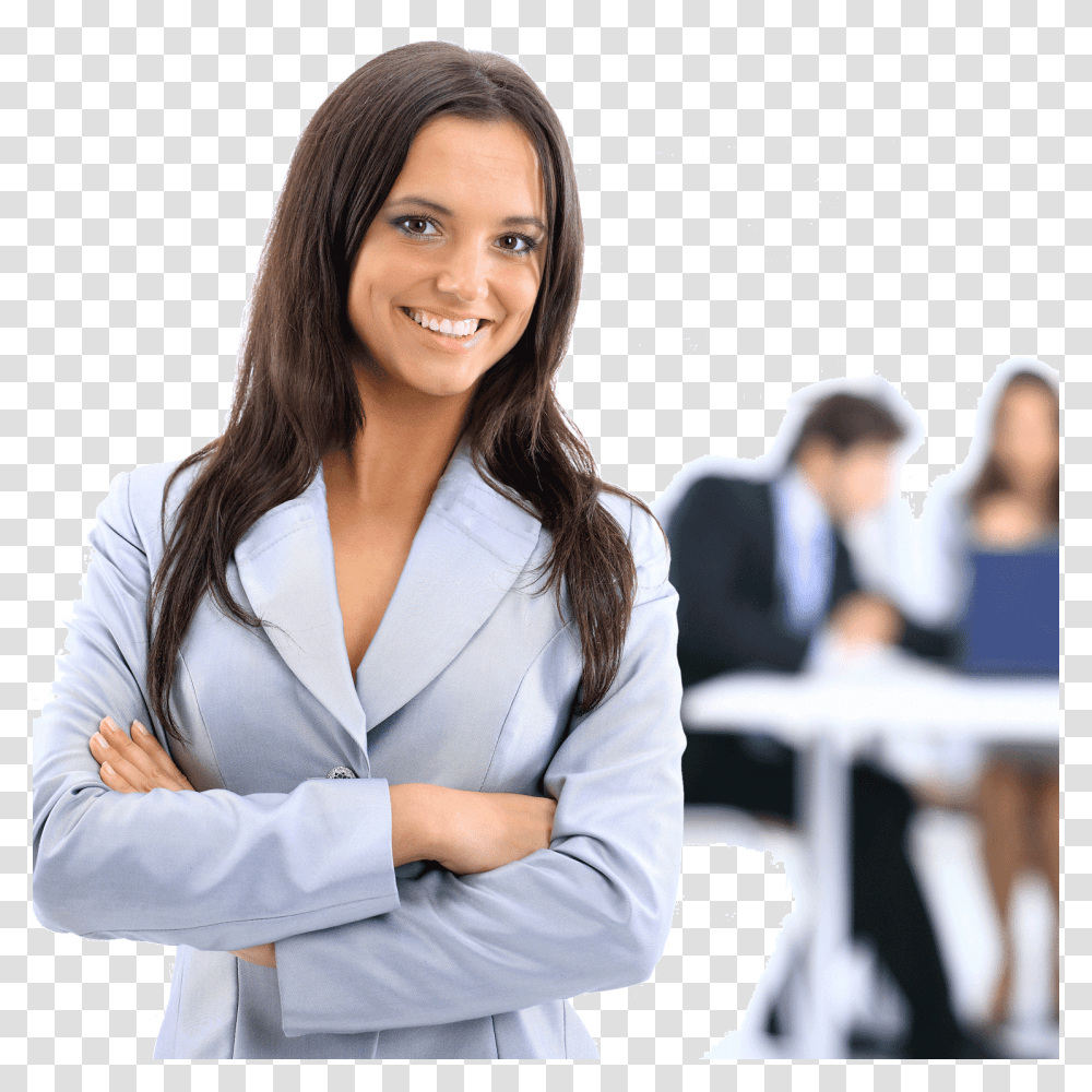 Office Woman, Long Sleeve, Person, Female Transparent Png
