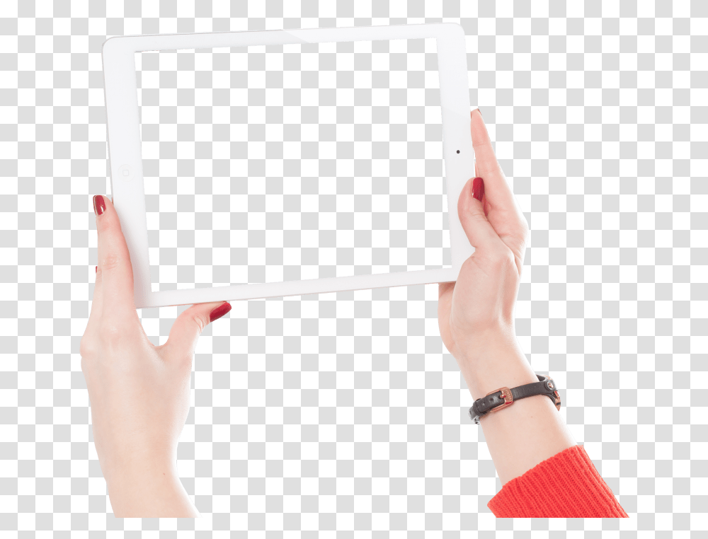 Office Woman Hands Holding Ipad, Person, Human, Computer, Electronics Transparent Png