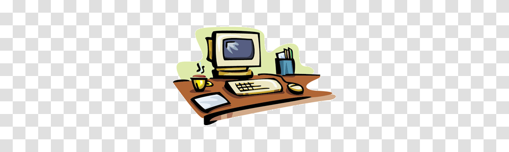 Office Work Clip Art, Furniture, Computer, Electronics, Table Transparent Png