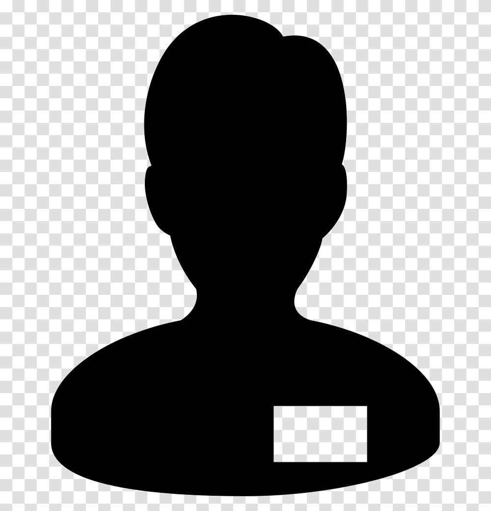 Office Worker Avatar Businessman Icon, Silhouette, Person, Human, Back Transparent Png