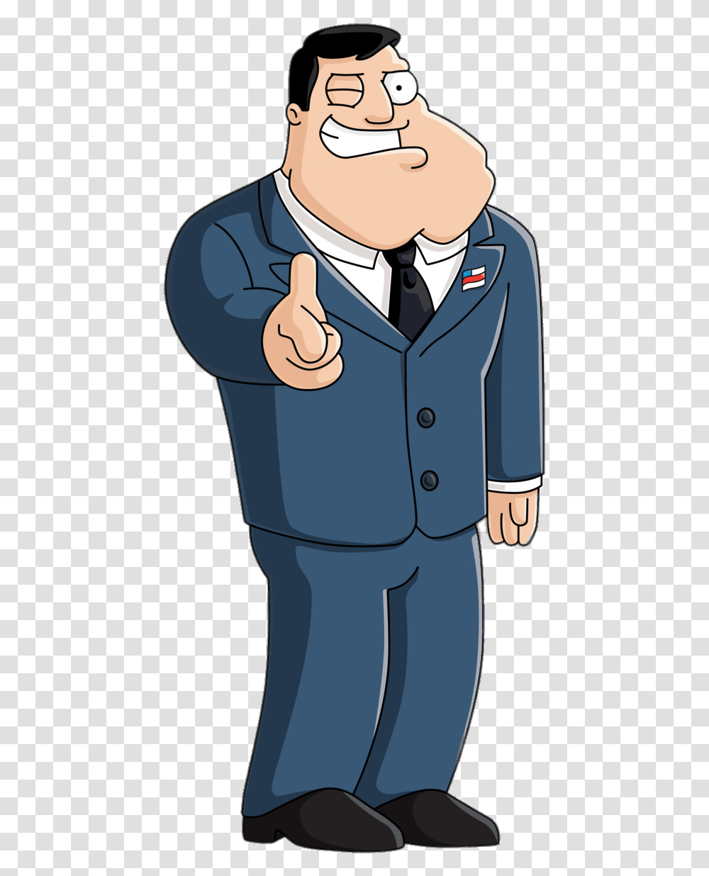 Official American Dad Stan, Person, Suit, Overcoat Transparent Png