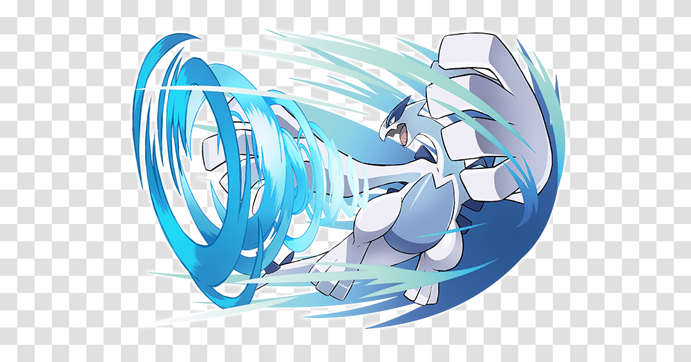 Official Artwork For Special Level 100 Wind Lugia Lugia Hurricane, Graphics, Outdoors, Nature, Drawing Transparent Png