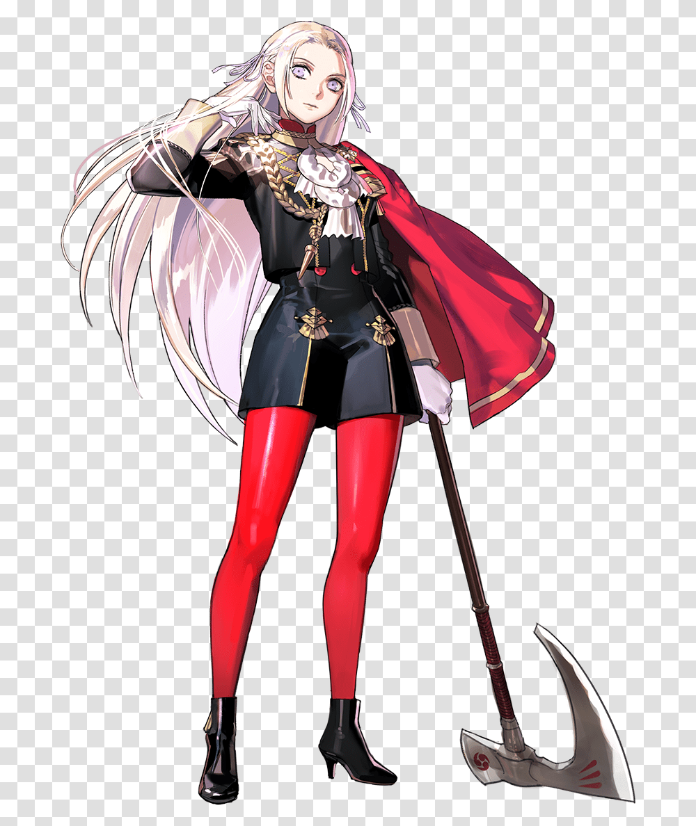 Official Artwork Of Edelgard From Fire Emblem Fire Emblem Three Houses Edelgard, Costume, Person, Human, Manga Transparent Png