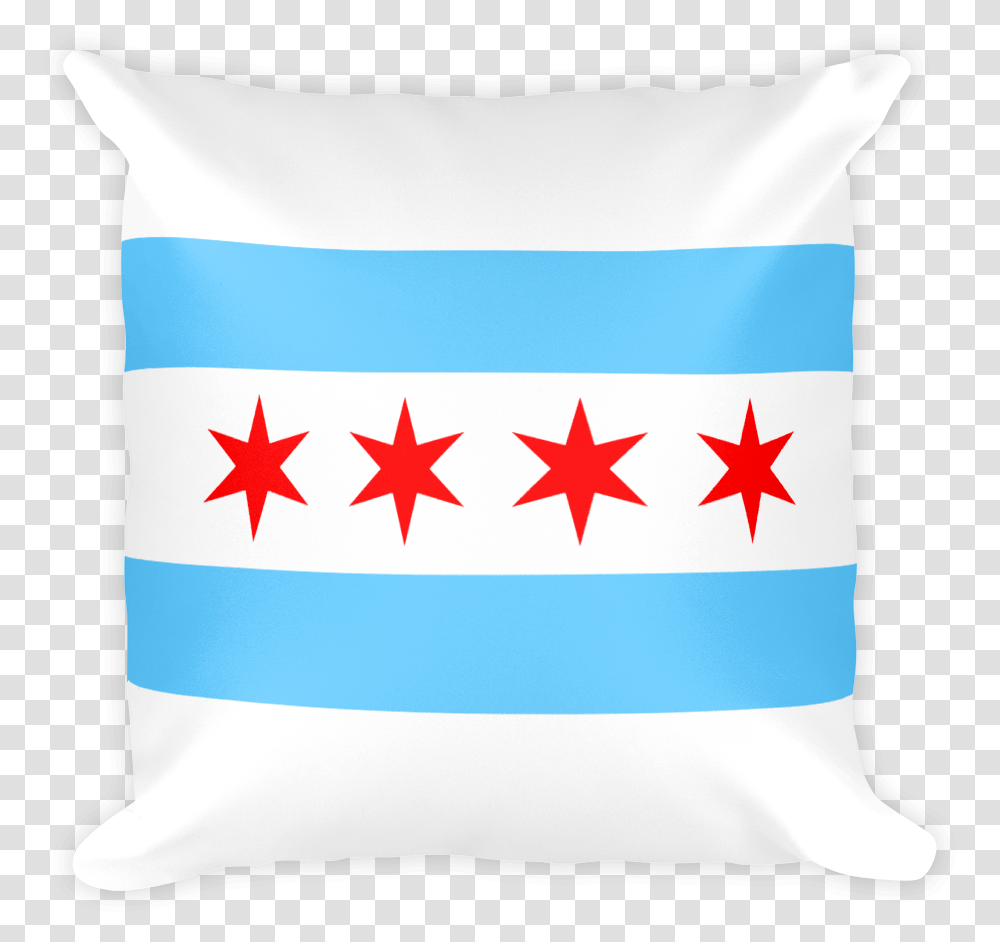 Official Chicago Flag, Pillow, Cushion, First Aid, Bag Transparent Png