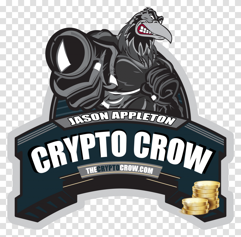 Official Crypto Crow Logo Merch Crypto Crow Logo, Symbol, Trademark, Mammal, Animal Transparent Png