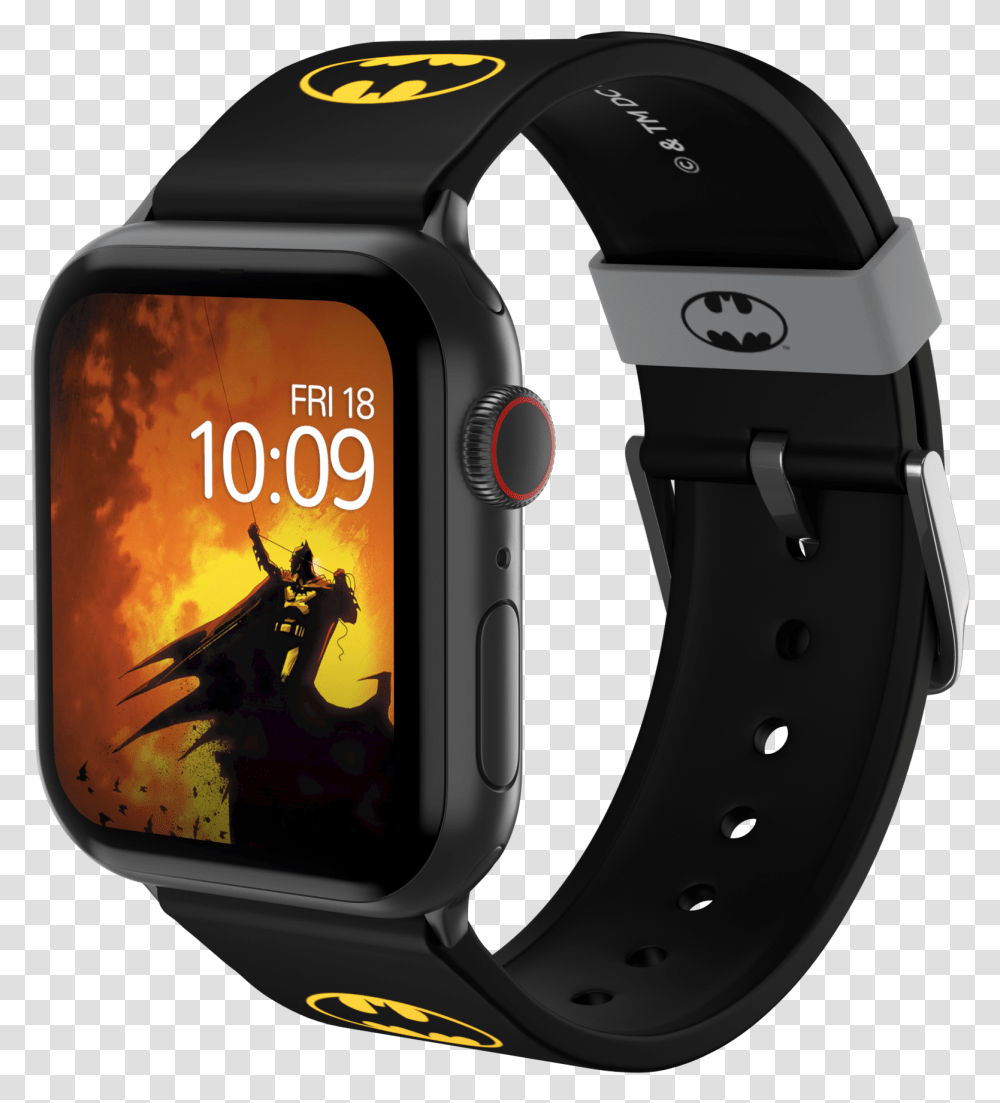 Official Dc Comics Apple Watch Band Apple Watch 2 Batman Bands, Wristwatch, Helmet, Clothing, Apparel Transparent Png