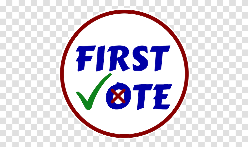 Official First Vote Logo Circle, Trademark, Label Transparent Png