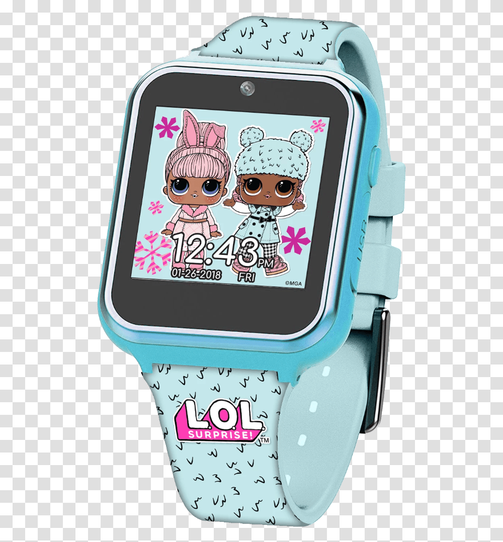 Official L O L Surprise Kidquots Touch Screen Smart Analog Watch, Wristwatch, Sunglasses, Accessories, Accessory Transparent Png