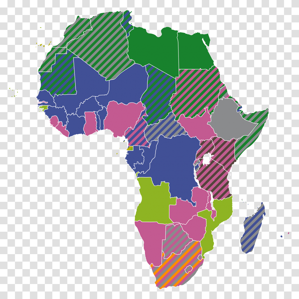 Official Languagesmap Africa, Diagram, Plot, Atlas Transparent Png