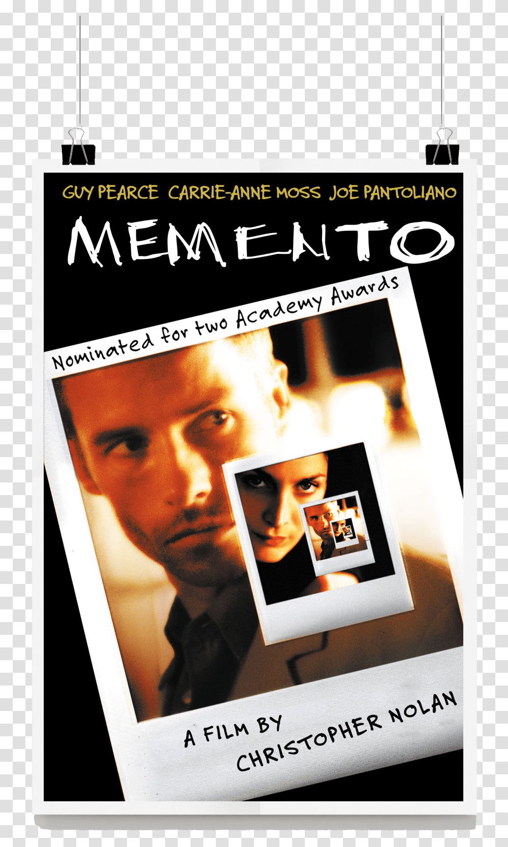 Official Memento Poster Hd, Advertisement, Person, Human Transparent Png