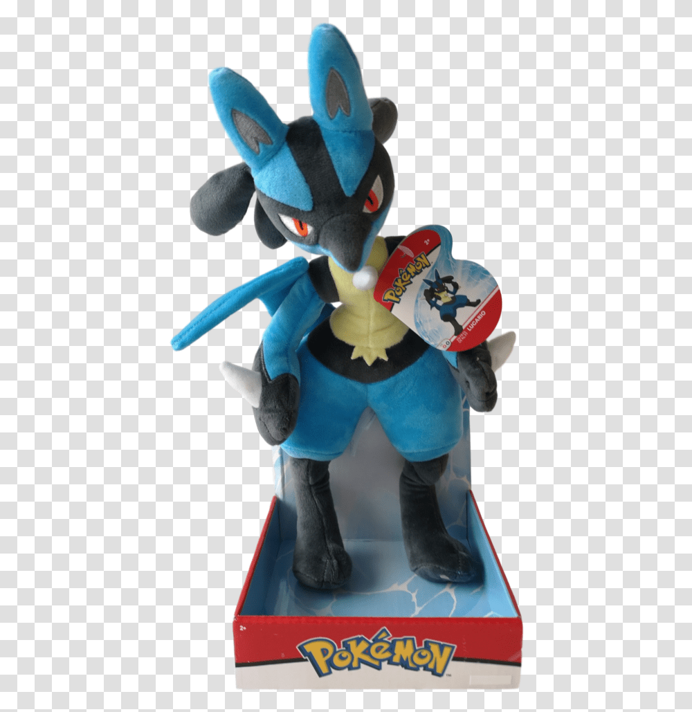 Official Pokemon 12 Lucario Plush Figurine, Toy, Doll Transparent Png