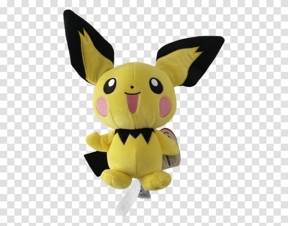 Official Pokemon 8 Plush Pichu Stuffed Toy Transparent Png