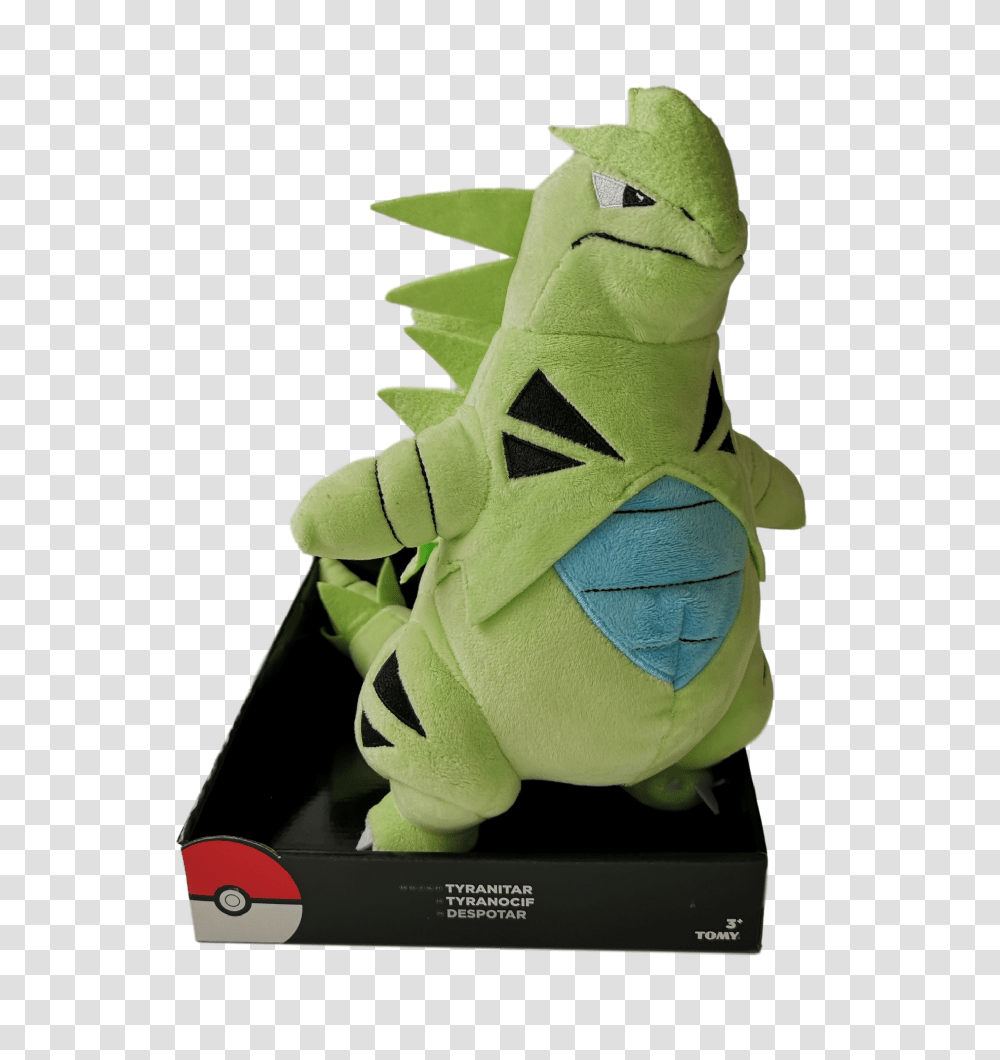 Official Pokemon Large Tyranitar Plush, Toy, Figurine Transparent Png