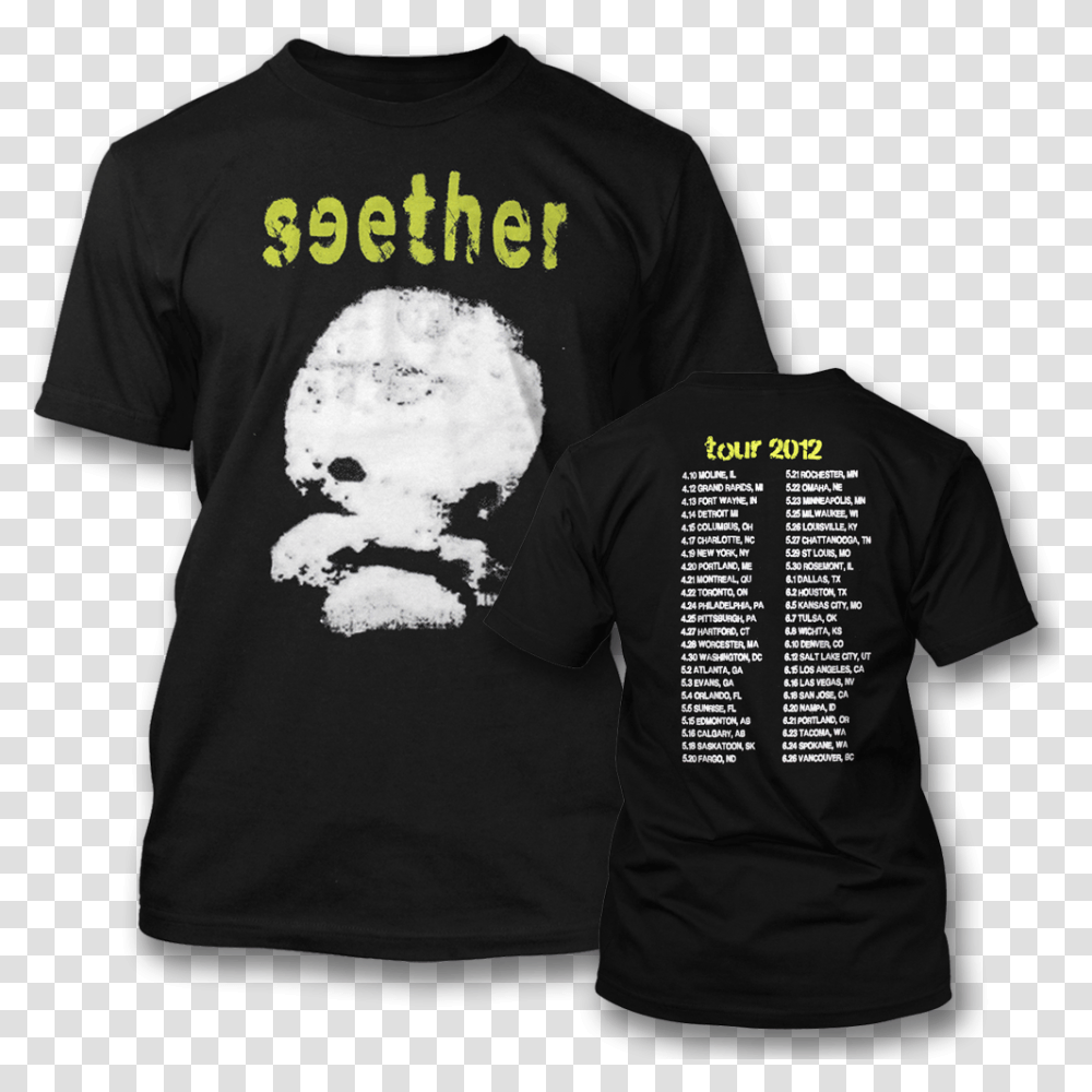 Official Seether Mushroom Cloud Tour T Shirt Discount Seether Active Shirt, Clothing, Apparel, Sleeve, Long Sleeve Transparent Png