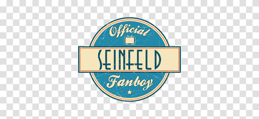 Official Seinfeld Fanboy, Label, Logo Transparent Png