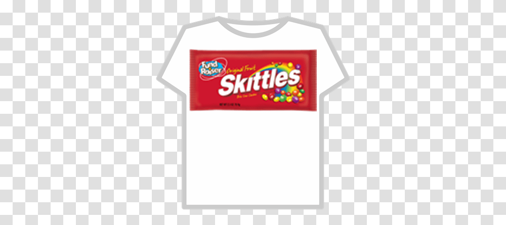 Official Skittles T Shirt Taste The Rainbow Roblox T Shirt Roja Roblox, Clothing, Apparel, Sweets, Food Transparent Png