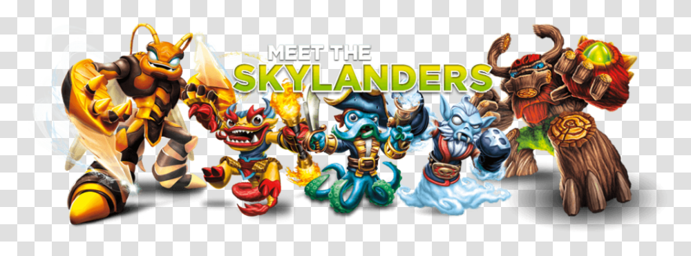 Official Skylanders Header Activision Video Game Characters Transparent Png