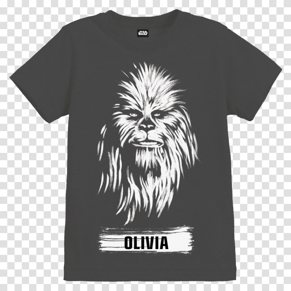 Official Star Wars Chewbacca Brush Childs Personalised Chewbacca T Shirt, Apparel Transparent Png